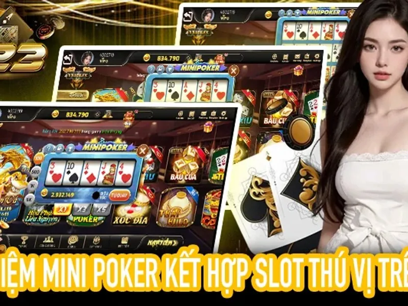 Bàn Poker với người chơi áp dụng chiến thuật bluff